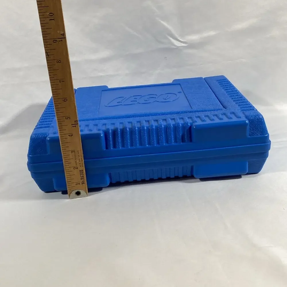 LEGO Vintage 1984 Blue Plastic Carrying Case Storage Case Made in USA